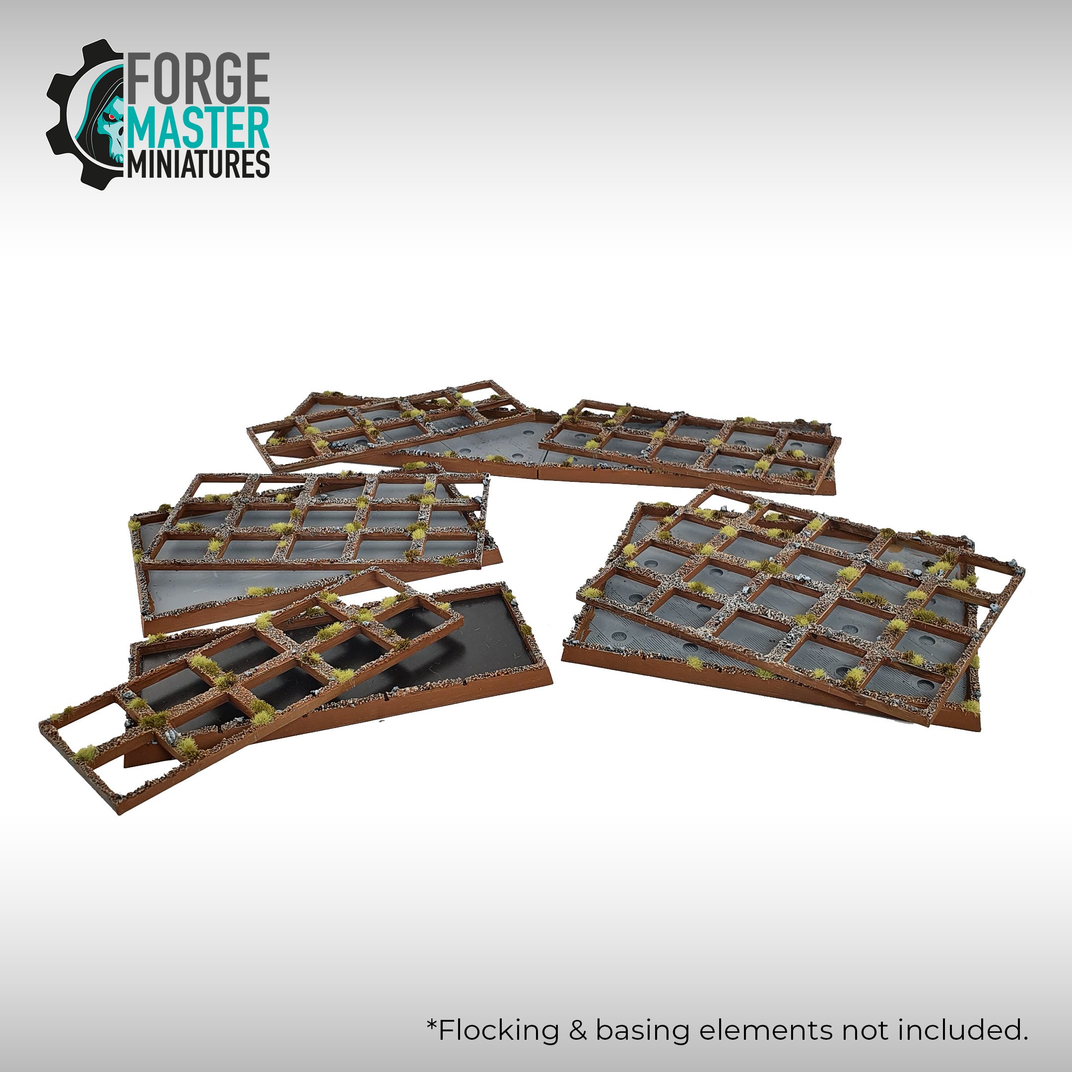 Forgemaster Miniatures movement trays with base adaptors for wargaming and warhammer