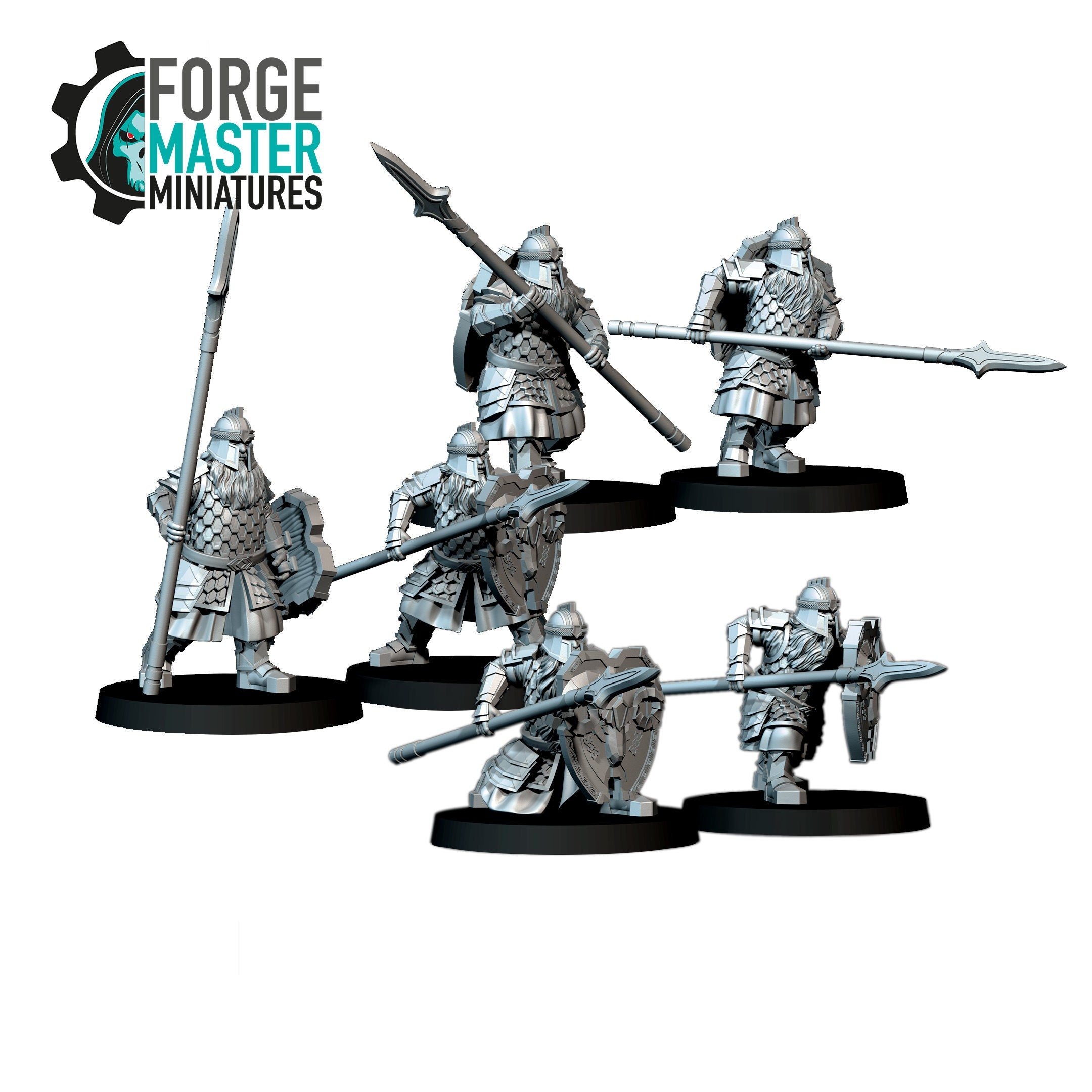 davale games silver dwarves spearmen wargaming miniatures iron hills dwarf forgemaster miniatures