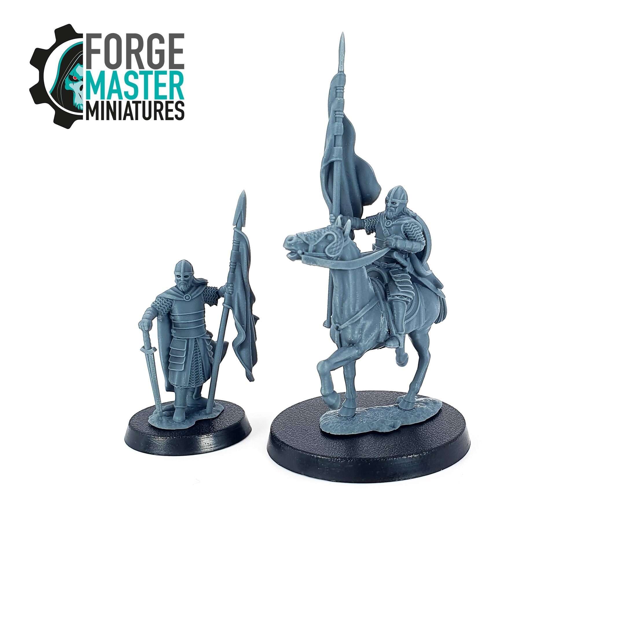 Riders of the West Bannerman wargaming miniatures from the West Humans range by Davale Games 3d Printed by Forgemaster Miniatures