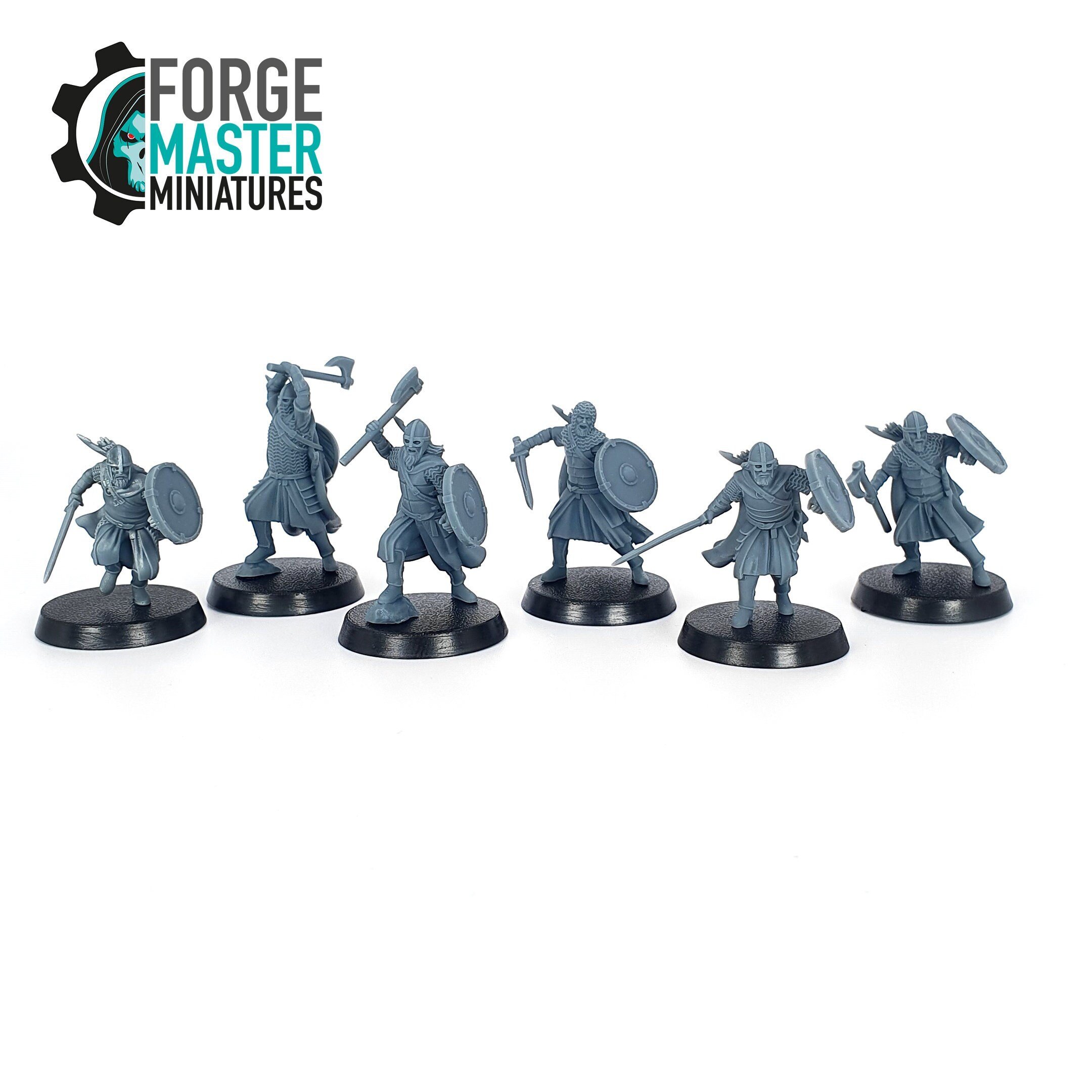 Riders of the West Warriors wargaming miniatures from the West Humans range by Davale Games 3D printed by Forgemaster Miniatures