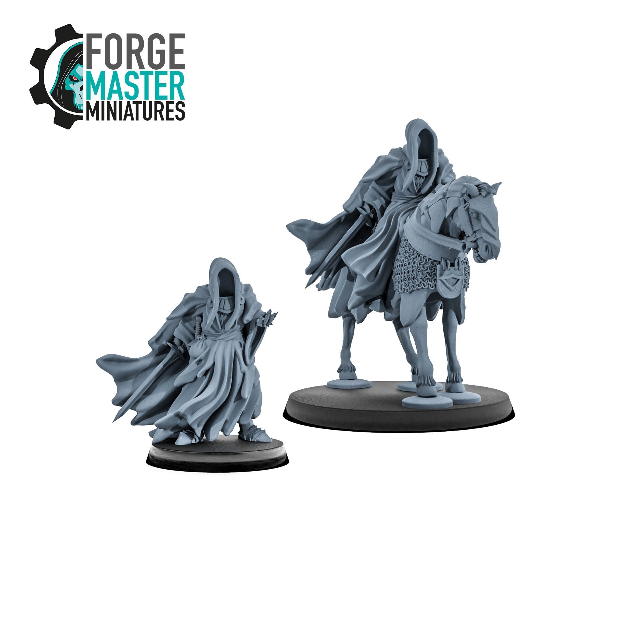 Eastern Lord Wraith wargaming miniatures by Kzk Minis 3D Printed by Forgemaster Miniatures