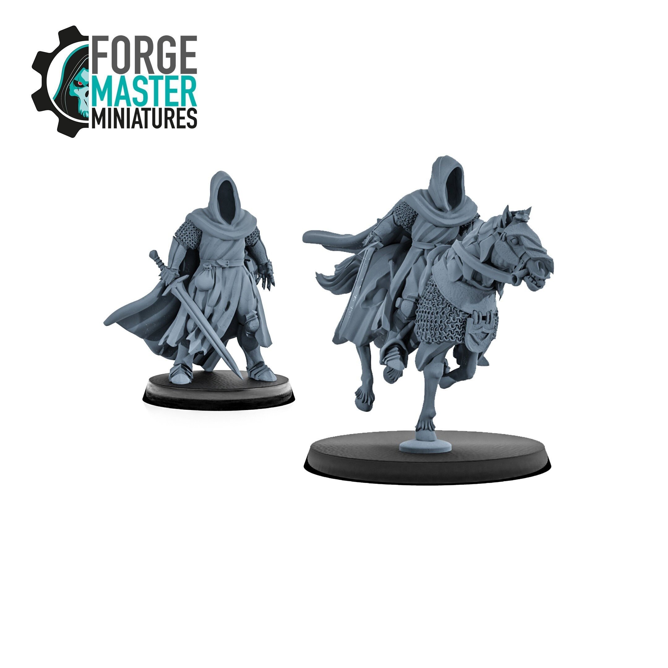 Night Lord Wraith wargaming miniature by Kzk Minis 3D Printed by Forgemaster Miniatures