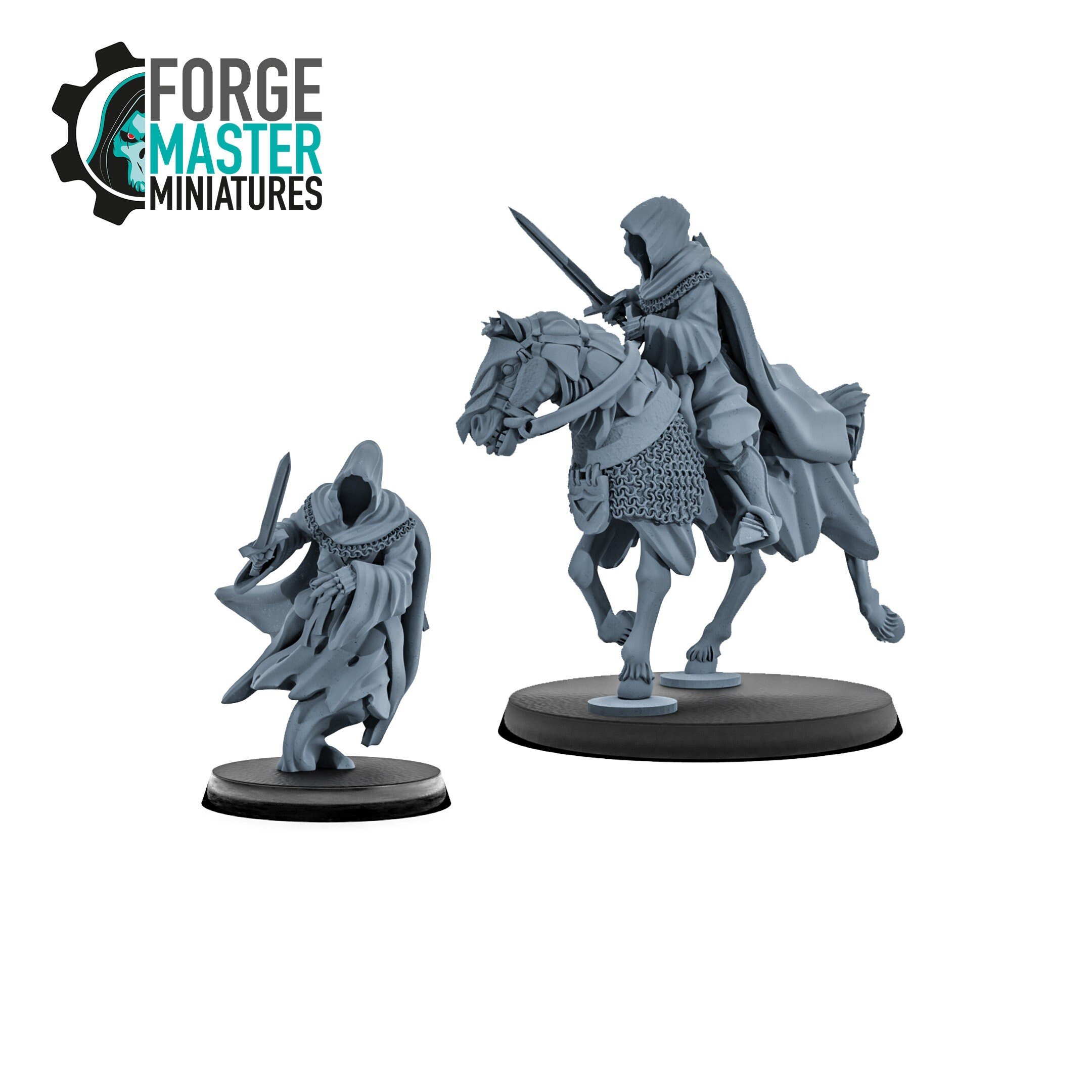 Lord of the Shadows Wraith wargaming miniatures by Kzk Minis 3D Printed by Forgemaster Miniatures