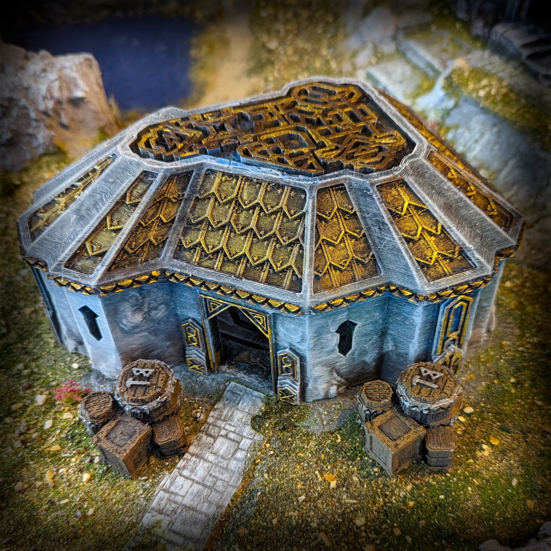Loremaster's Home wargaming scenery and terrain by Conquest Creations 3D printed by Forgemaster Miniatures