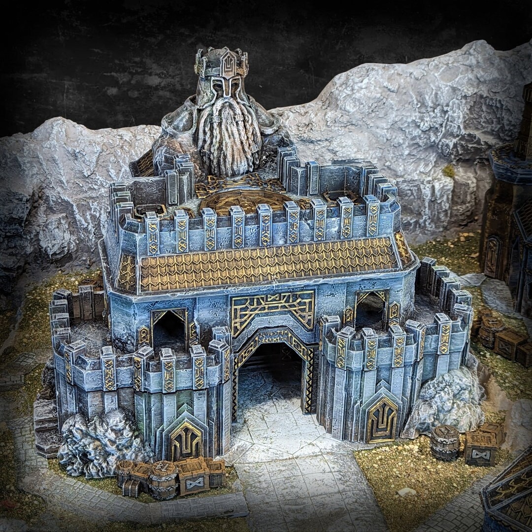 Kingdom of Durak Deep Dwarven Great Hall wargaming scenery and terrain by Conquest Creations 3D Print by Forgemaster Miniatures
