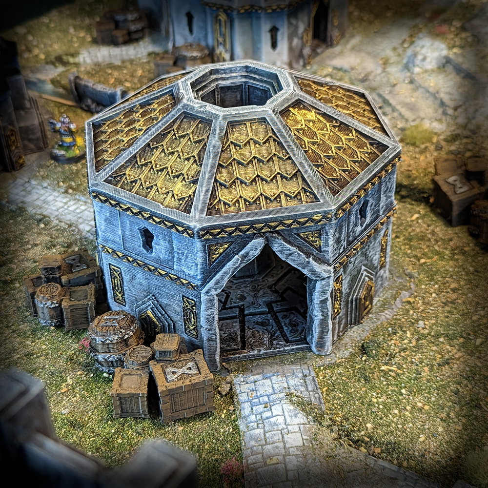 Well House wargaming scenery and terrain by Conquest Creations 3D printed by Forgemaster Miniatures 1