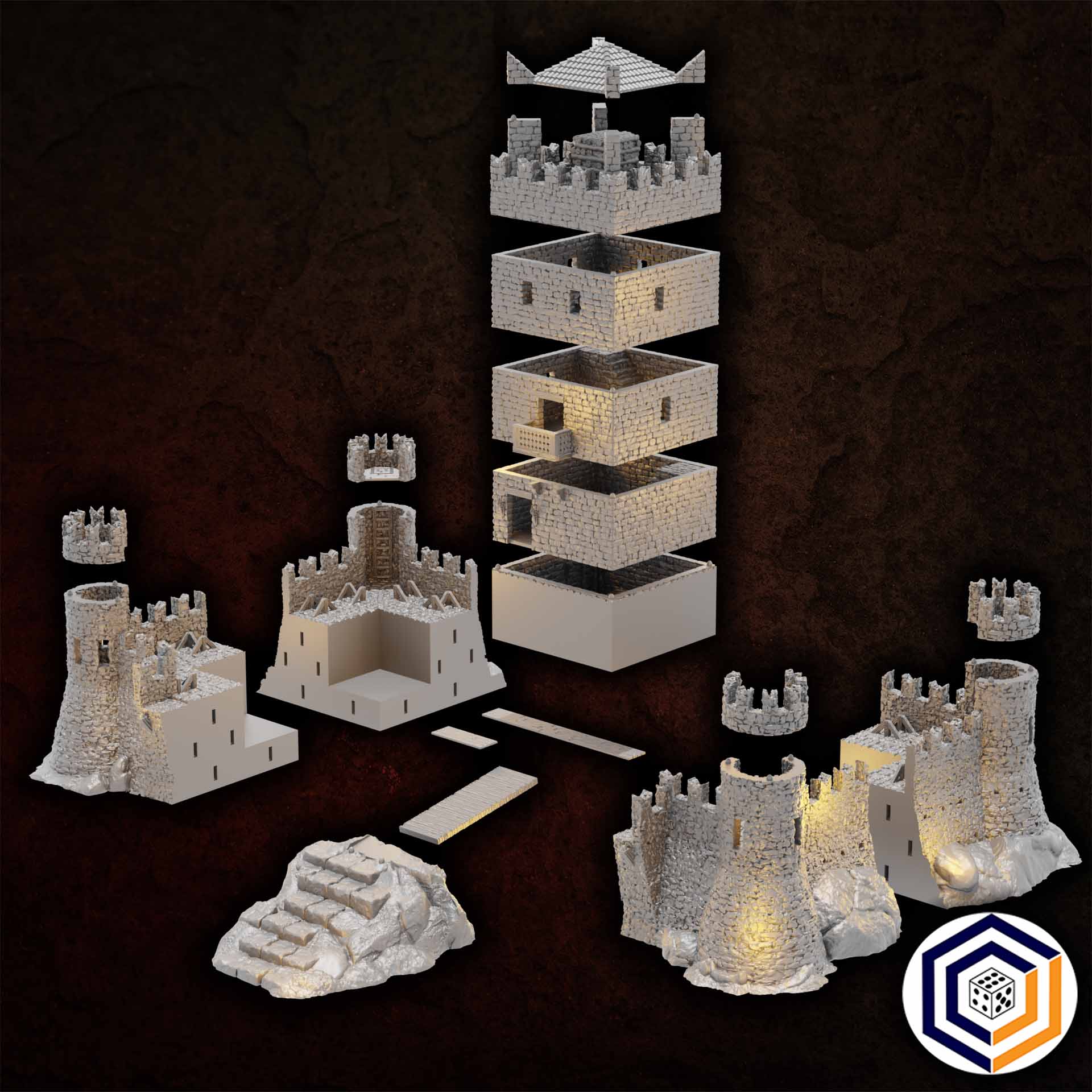 Castle of the Beacon ~ STL Bundle