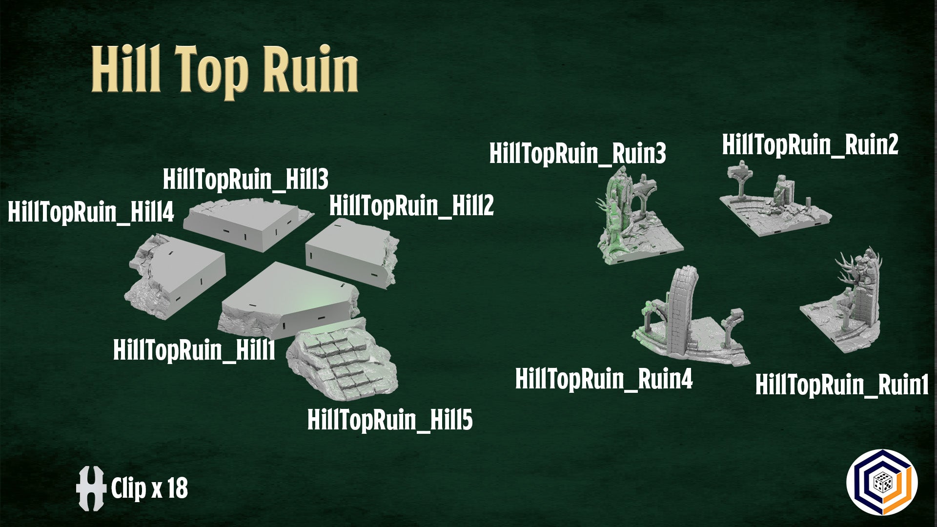 Hill Top Ruin ~ STL Set