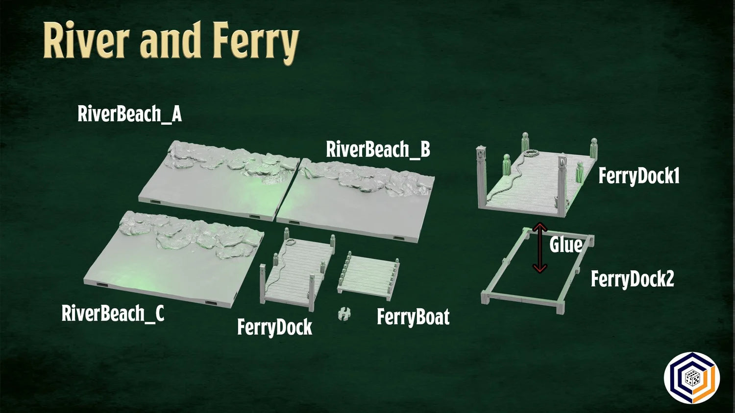 River and Ferry ~ STL Set