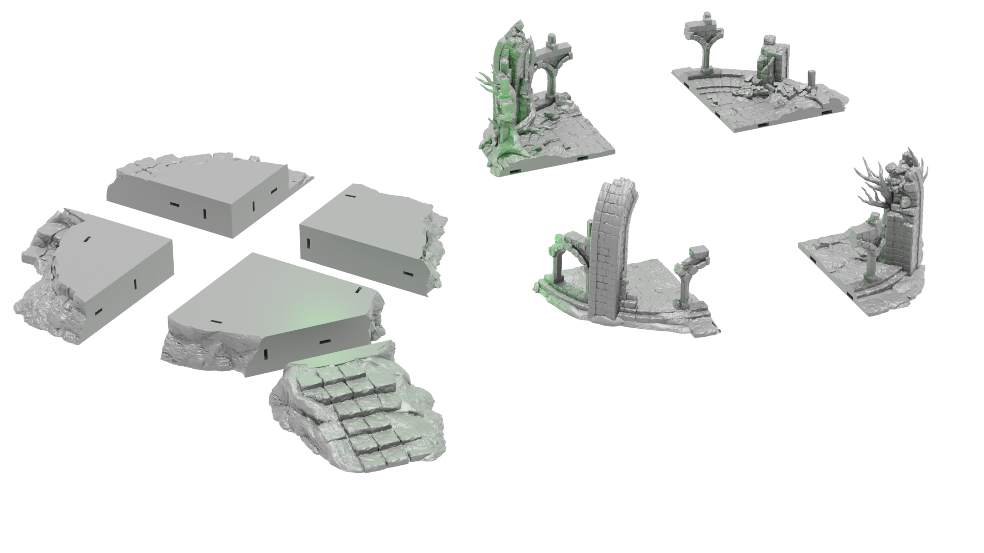 Hill Top Ruin ~ STL Set