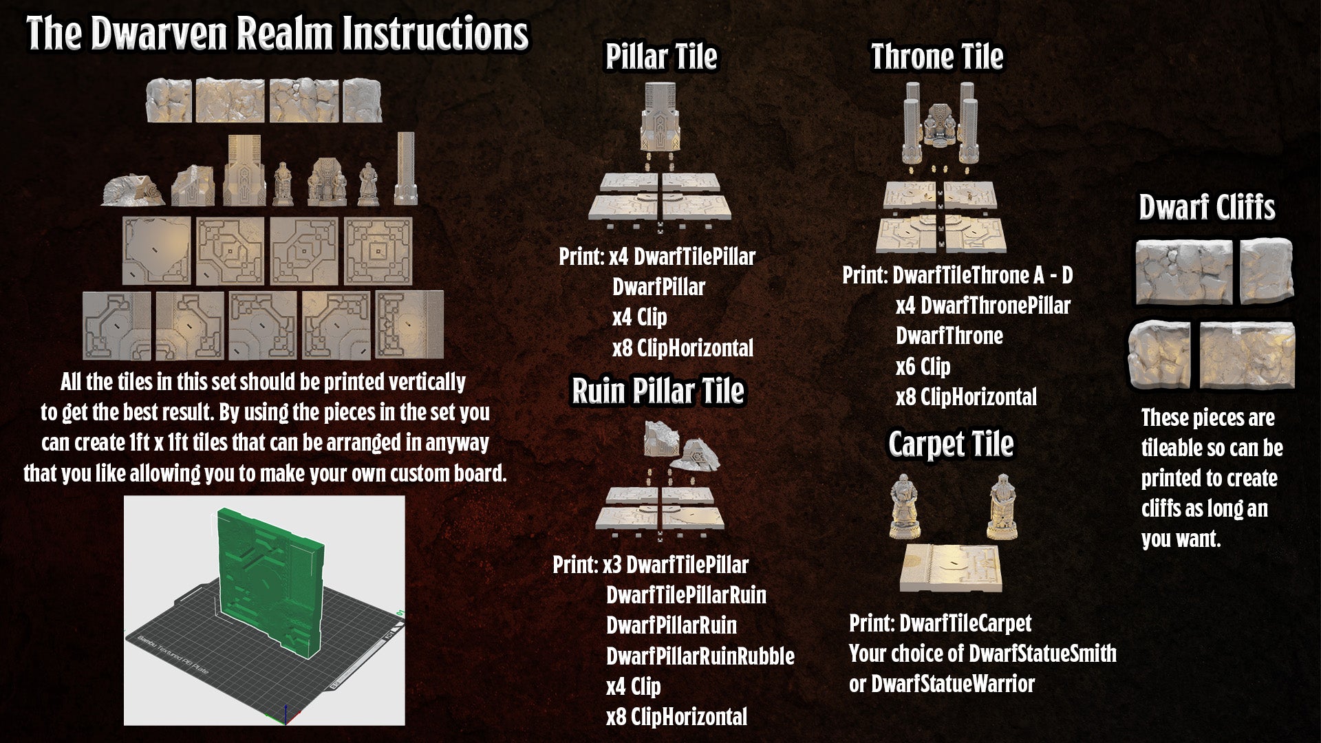 The Dwarven Realm ~ STL Set