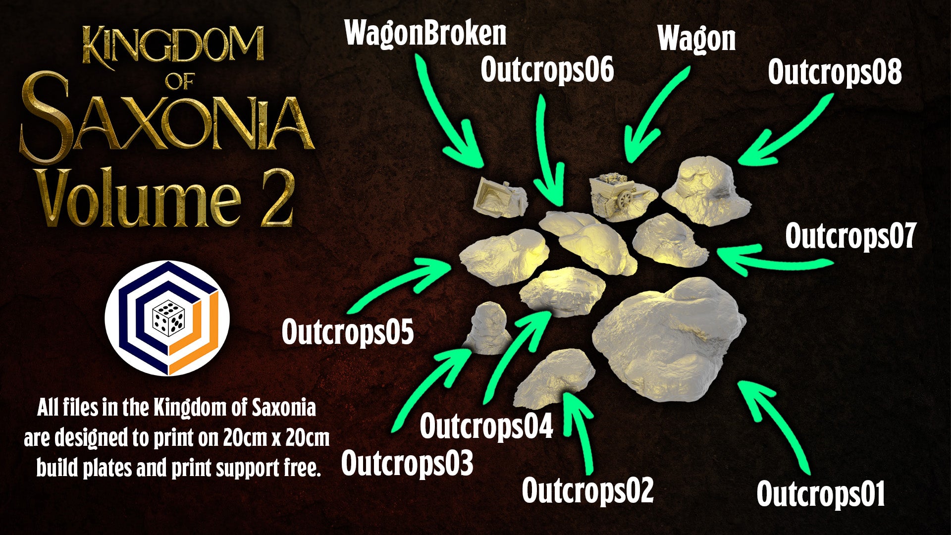 Rocky Outcrops ~ Kingdom of Saxonia: Volume 2
