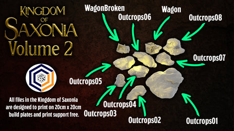 Rocky Outcrops ~ Kingdom of Saxonia: Volume 2