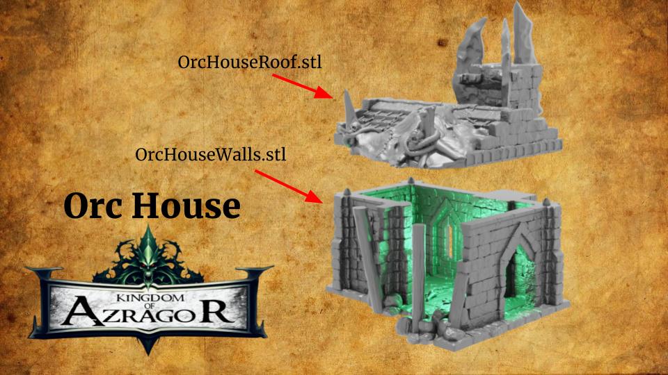FREE Orc House ~ Kingdom of Azragor (STL File)