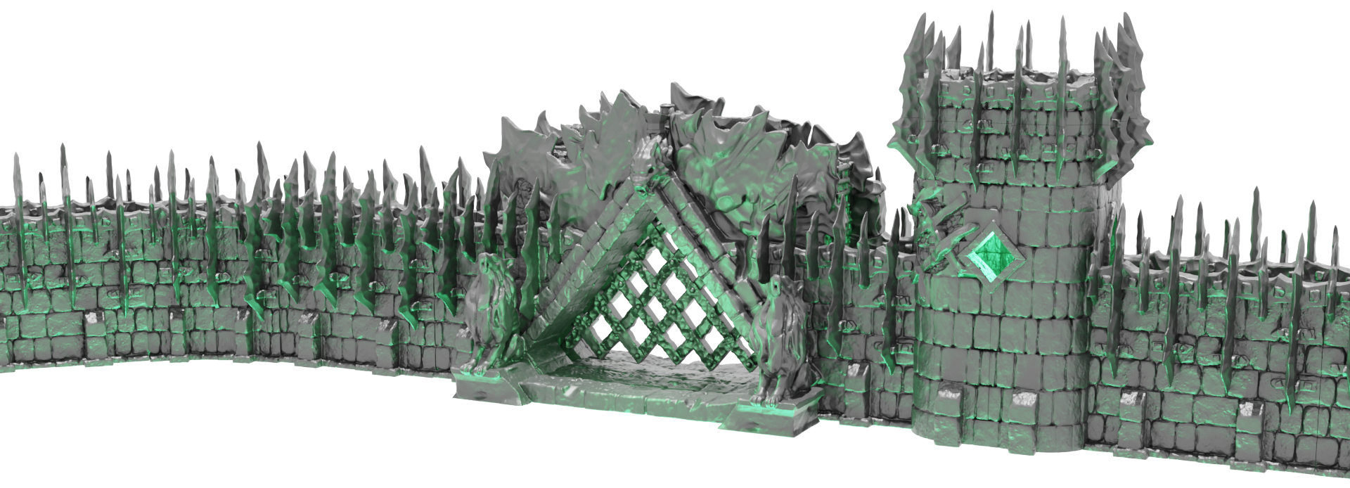 Modular Walls and Gate ~ Kingdom of Azragor