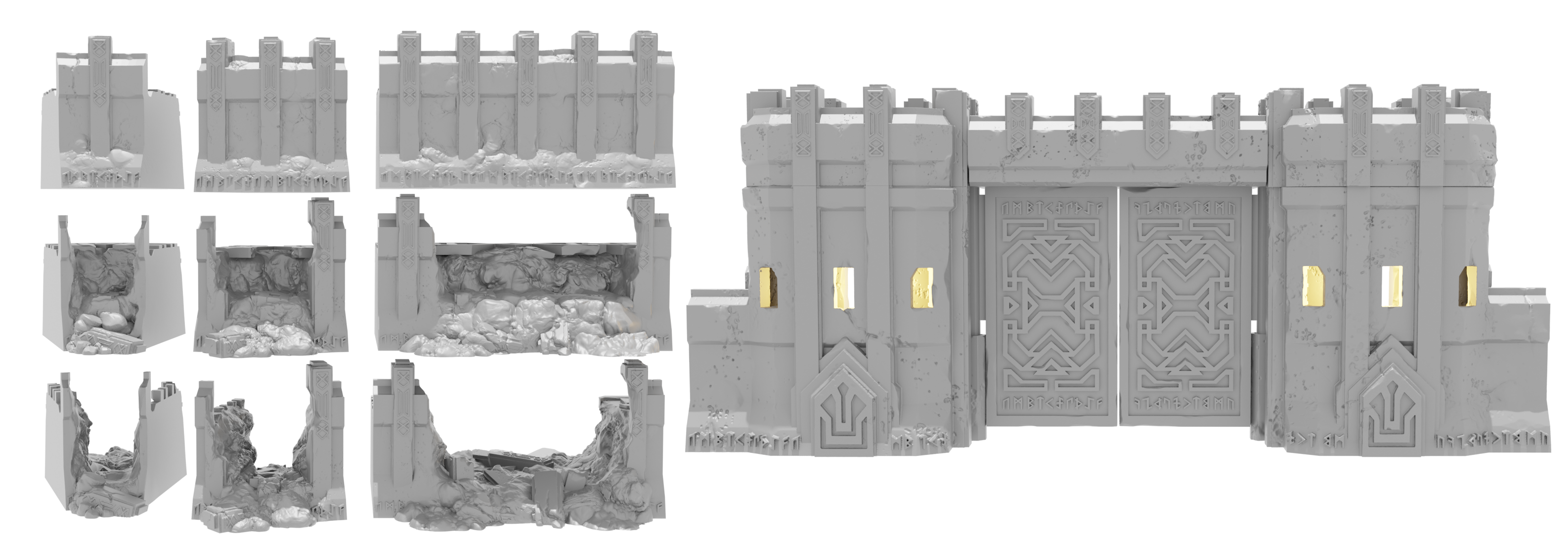Modular Walls and Gate House ~ Kingdom of Durak Deep